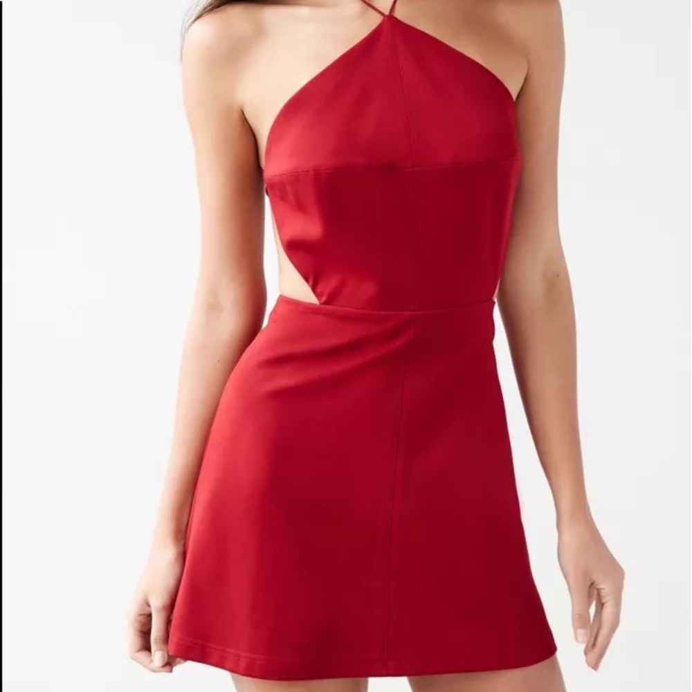 silence + noise mini backless strappy dress 🌹❤️